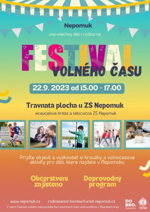 Festival Volného času Nepomuk 22.09.2023